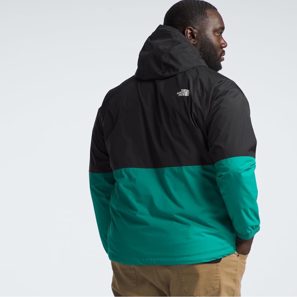 The North Face Men’s Rain Hoodie (Big and Standart) Black/Lichen Teal 2X NWT